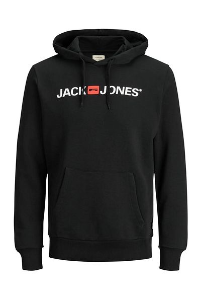 Jack & Jones Ανδρικό μαύρο φούτερ JACK JONES - 12137054