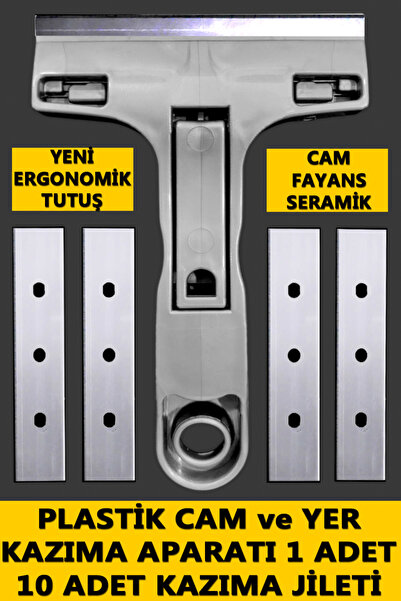 Pc Premium Center Plastik Cam Kazıma Aparatı - Cam Kazıma Jileti - Yer Kazıma...