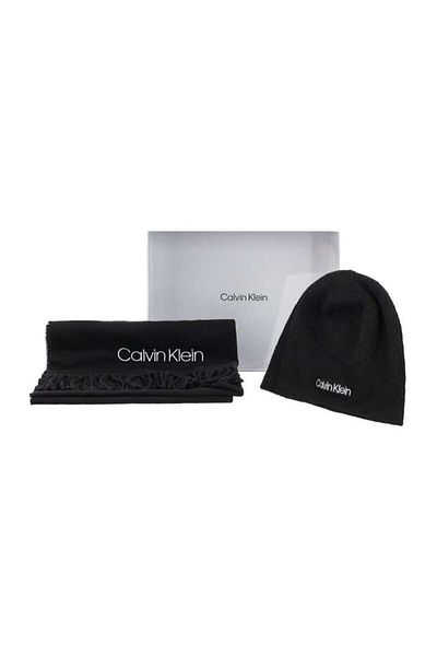 Calvin Klein Unisex Scarf-Beanie Set K50k507552-bax