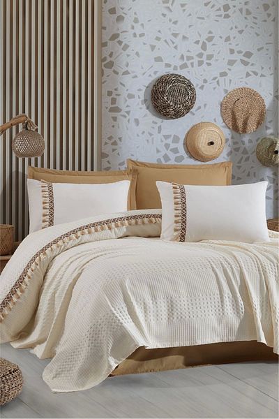 Clasy Boutique Single Tasseled Pique Set Bohamline