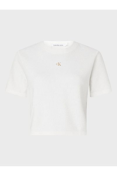Calvin Klein تي شيرت بنمط الوافل
