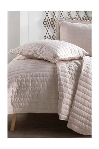 Clasy Double Bedspread Set Pedra V1 Beige