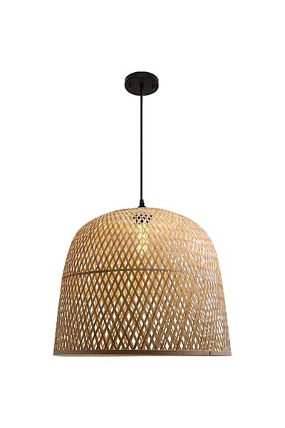 Hummer Rustic Bamboo Hanging Light E27*1L Diameter 50cm