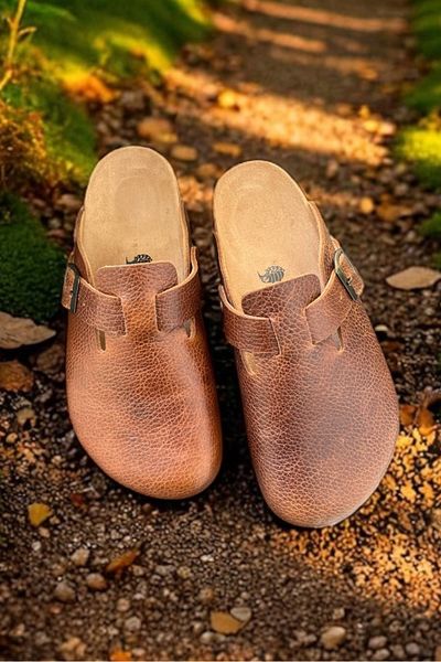 Land of Cork Унисекс домашни чехли от естествена кожа Sabo Anatomical Natural Cork Sole