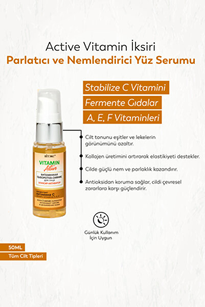 Vitex Kozmetik Vitex Vitamin Active Vitamin Iksiri Parlatıcı Ve Nemlendirici ...