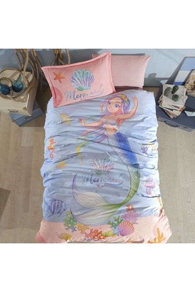 Clasy Ranforce 100% Cotton Single Duvet Cover Set Aria
