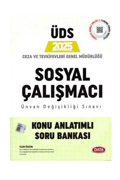 Data Yayınları 2025 Uds Cte Ceza Ve Tevkifevleri Sosyal Çalışmacı Konu Anlatı...