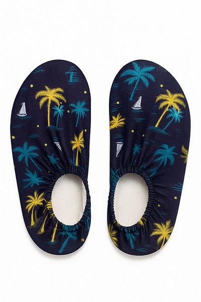 pufien Non-Slip Sole Children's Sea Shoes Baby Pool Booties Breathable Swimsuit Fabric