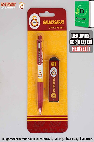 Galatasaray LİSANSLI GALATASARAY VERSATİL UÇLU KALEM VE 0.7 MM UÇ 2'Lİ SET