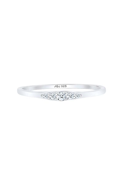 ELLI Inel de mireasă din argint 925 - Verlobungsring Diamant (0,07 ct)