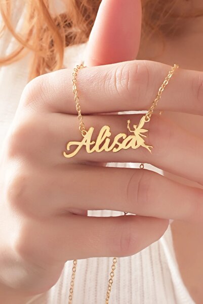 Sardeis 925 Ayar Gümüş Peri Tasarımlı Kişiye Özel İsimli Kadın Kolye – Zarif ...