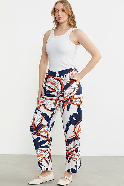 Sementa Comfortable Fit Viscose Trousers - Lavender Options