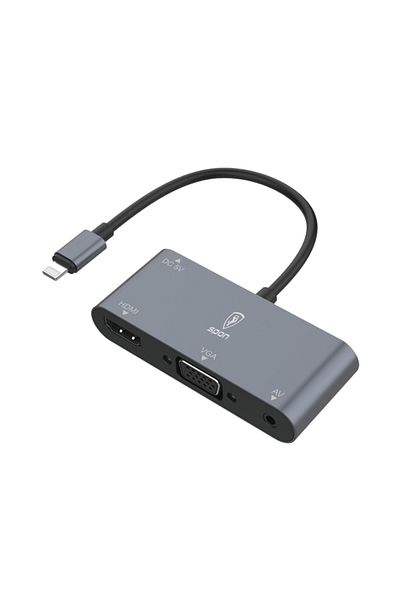 SP SPON 4-in-1 HDMI VGA AV Adapter for iPhone by SB Spoon