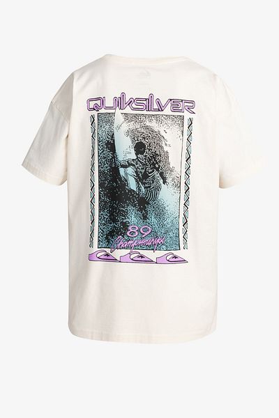 Quiksilver Back Flash Ss Erkek Bej Günlük Stil T-shirt Eqyzt07605-11492