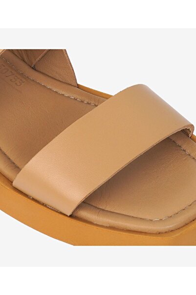 Greyder Kadın Krem Hakiki Deri Sandalet 3Y2TS50733