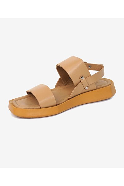 Greyder Kadın Krem Hakiki Deri Sandalet 3Y2TS50733