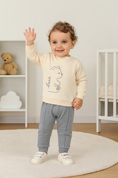 MyPrettyBaby الدب الشريط المطرزة طفل رضيع اثنين من الحبال الموسمية مجموعة أعل...