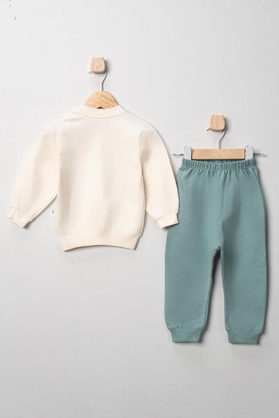 MyPrettyBaby Tractor Printed Baby Boy 100% Cotton Seasonal Bottom Top 2-Piece Set