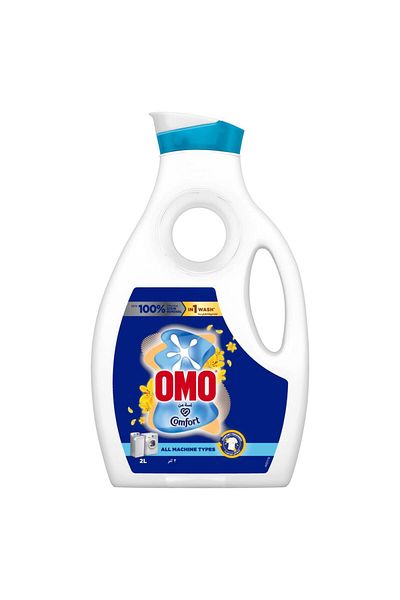 Omo Laundry Liquid Detergent, Touch of Comfort 2 Litres