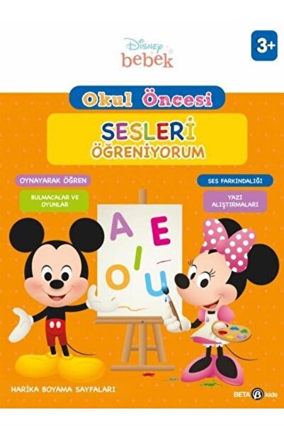 Beta Kids Disney Eğitsel Okul Öncesi Sesleri Öğreniyorum 3 Yaş
