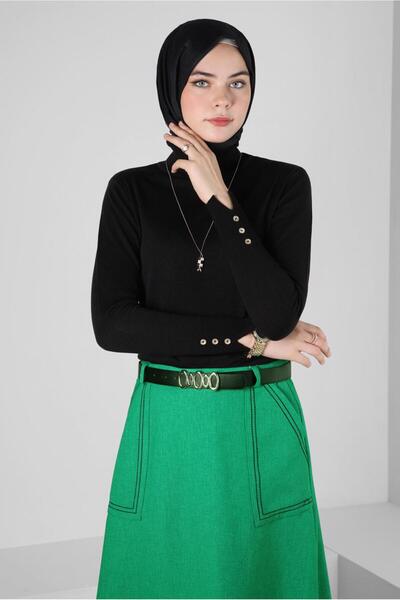 Alvina Pulover tricotat cu guler 44051