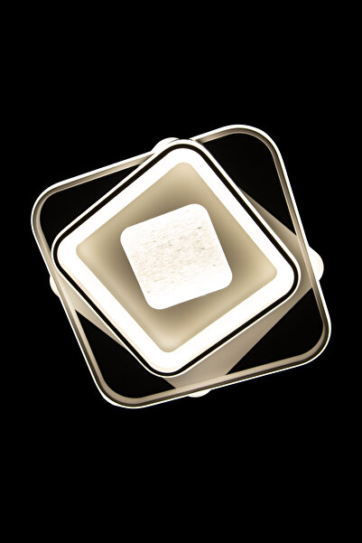 M Mediyamu Aydınlatma Beyaz Plafonyer Tavana Sıfır 3 Renkli Gece Modlu Kumandalı Modern Salon Mutfak Yatak Odası Avizesi