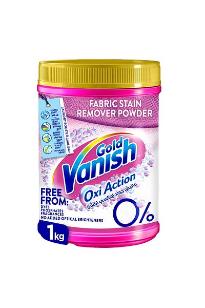 Vanish Gold Oxi Action Fabric Stain Remover Powder 1 Kgfast Action Stain Removal For White