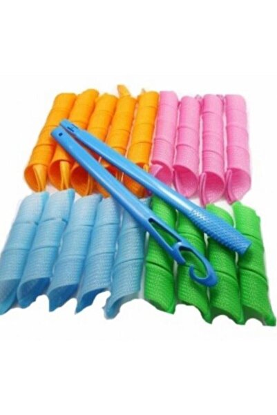 SİNKA Saç Bigudisi Sihirli Bigudi Seti Pratik Bukle Saç Maşası Aleti 20 Pcs