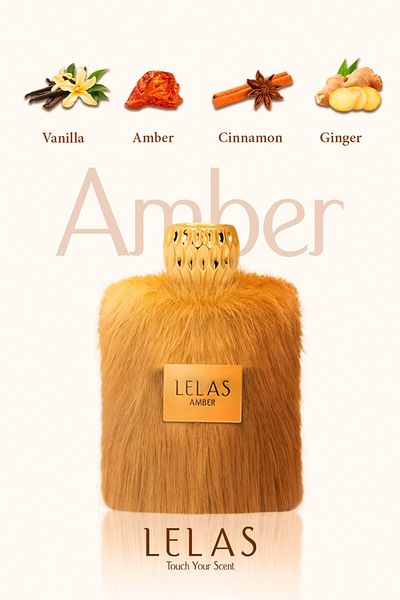Lelas ليلاس فور 1444 أمبر أو دي بارفان 100 مل عطر شرقي وودي للجنسين