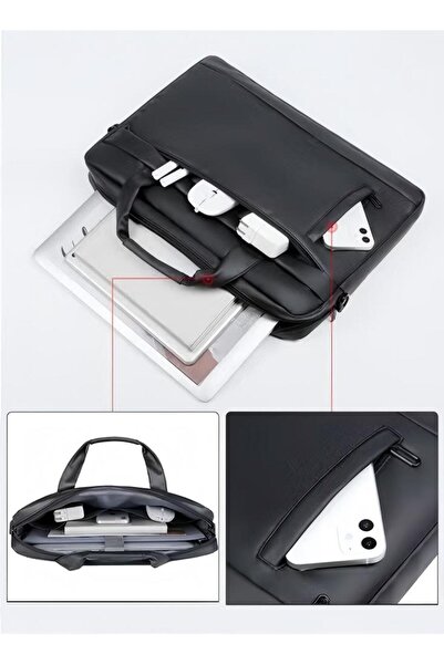Generic 15.6-inch Laptop Bag Lightweight Computer Bag Travel Business Handbag Briefcase Waterproof