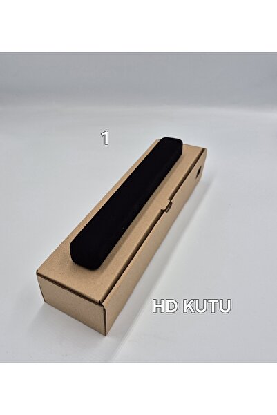 HD KUTU Dar Bileklik Kutusu Siyah Kadife 1 Adet