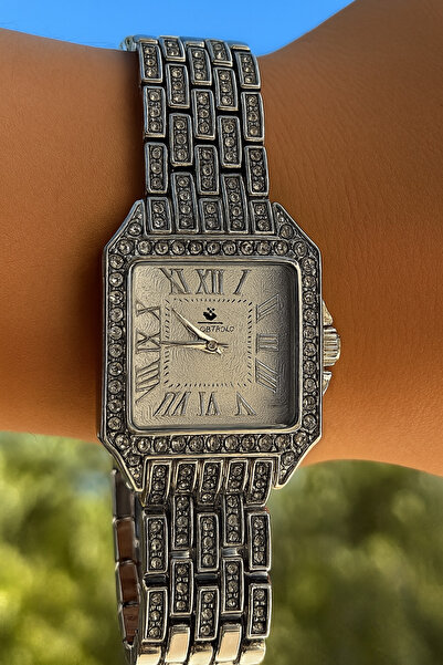 G Sport POLO Zetro VinTage Square Jewelled - Roman Numeral Metal Women's Wristwatch