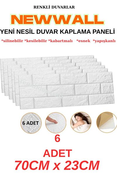 Renkli Duvarlar 1 M2 Kendinden Yapışkanlı Mutfak Fayans Duvar Kağıdı Paneli 3d