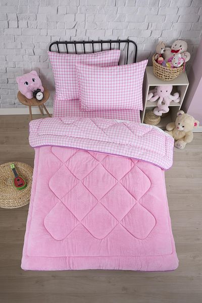 Sudemhome Μονό σετ ύπνου Welsoft Παπλωματάκι διπλής όψης Wellsoft Fluffy Fleece και σεντόνι 100x200