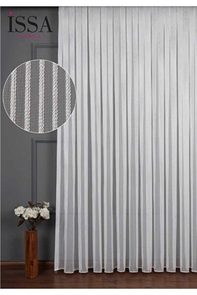 ISSA TEKSTIL İssa Tül Çizgili Birinci Kalete (SIK PİLE) (1/3)