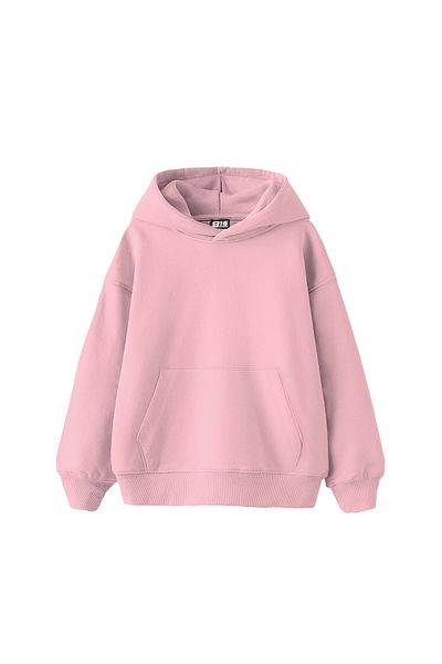 Bak Moda Basic Oversize Women's Pink Hoodie