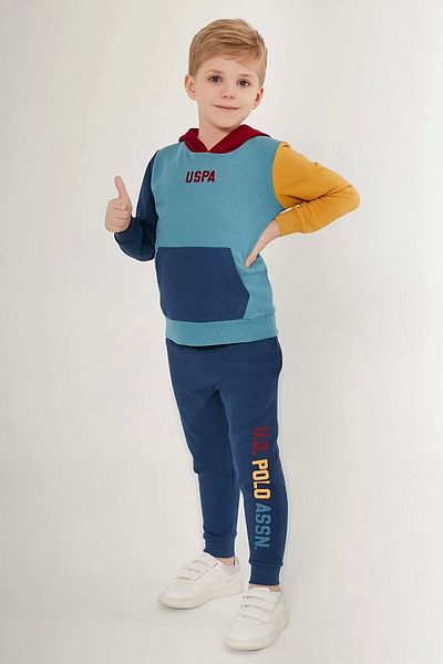 U.S. Polo Assn. ΒΑΣΗ. Σετ φόρμες Polo Assn Petrol Boys