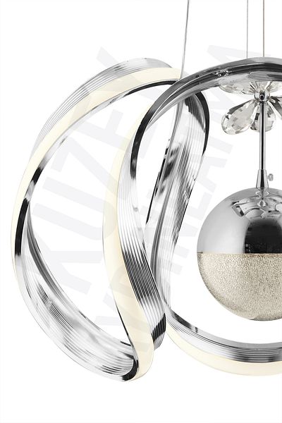 KUZEY AYDINLATMA Venus Water Way 1 Bulbs 3 Colors Controlled Led Chandelier
