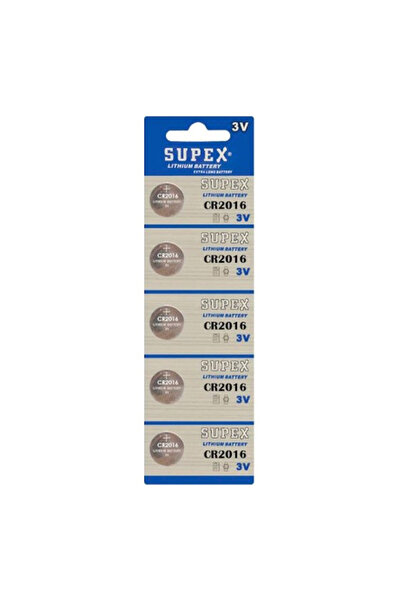 Supex Cr2016 3V Lityum 5Li Blister Pil