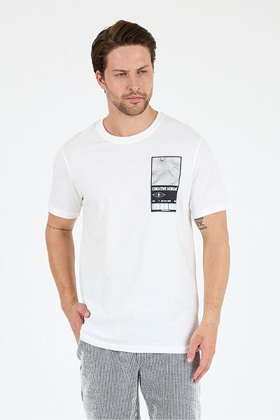 Rodi Men's Crew Neck Printed T-Shirt – 100% Cotton – Comfortable and Stylish Short Sleeve Men's T-Shirt 0022
