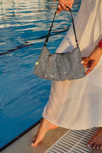 Blacktavern Imported Series Stylish Diamond Evening Bag