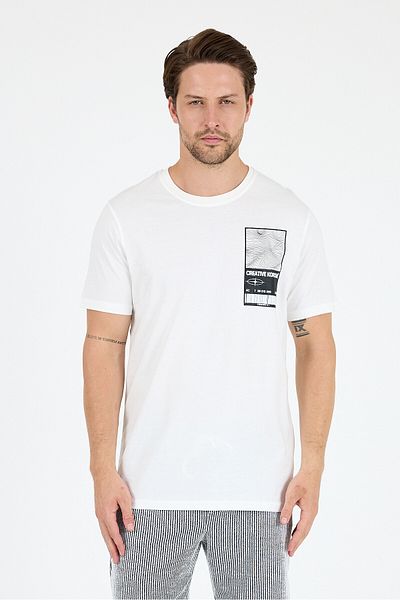 Rodi Men's Crew Neck Printed T-Shirt – 100% Cotton – Comfortable and Stylish Short Sleeve Men's T-Shirt 0022