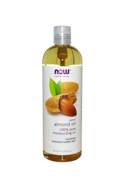 Now Foods زيت اللوز الحلو النقي للجسم شفاف 473 مل