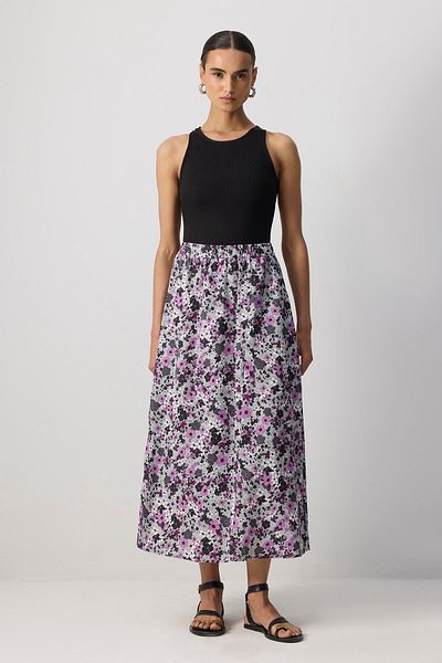 Touché Privé Flower patterned skirt