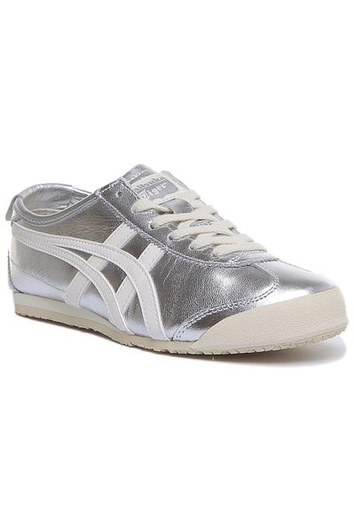 Onitsuka Tiger Mexico 66 – Silver & Off White Lifestyle Trainers for Men & Women