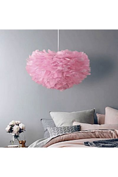 Hummer Modern Pink Feather Chandelier, Diameter 60, Triple E27*3L
