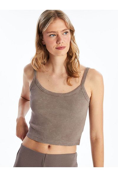 LC Waikiki Lcw Vision U Neck Straight Strap Crop Women's Undershirt