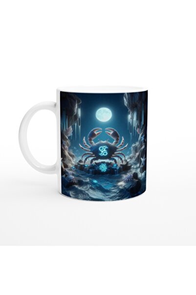 Luluyen Cancer Zodiac Printed Coffee Cup - Astral Submarine World Vs2