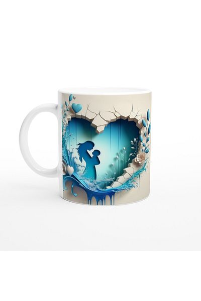 Luluyen Love for Mother between Water Waves Mug