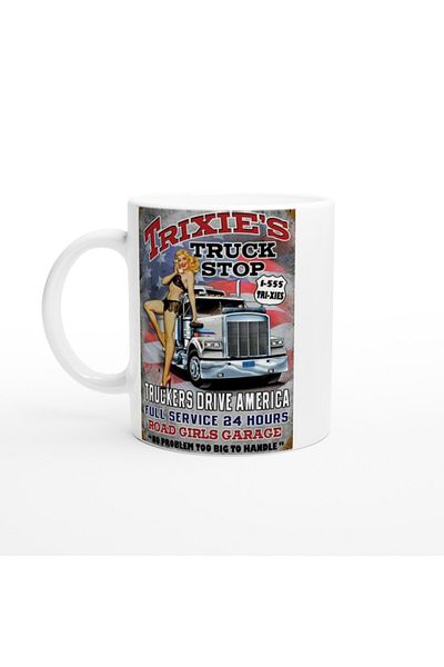Luluyen Trixie's Truck Driver's Rest Facility Themed Mug
